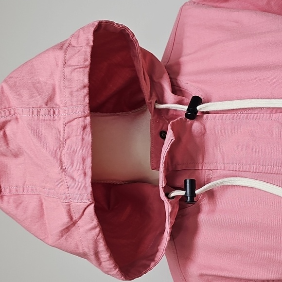 The North Face Shipler Women's Pink Canvas Twill Utility Jacket Hooded Pullover - Picture 4 of 12